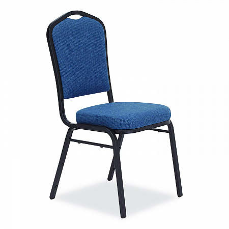 9300 Series Deluxe Upholstered Stack Chair, Fabric, Supports 500 lb, 19