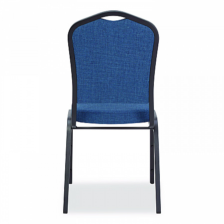 9300 Series Deluxe Upholstered Stack Chair, Fabric, Supports 500 lb, 19