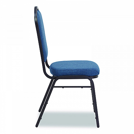 9300 Series Deluxe Upholstered Stack Chair, Fabric, Supports 500 lb, 19