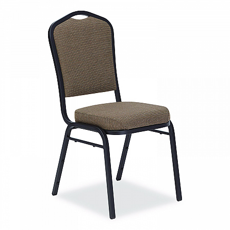 9300 Series Deluxe Upholstered Stack Chair, Fabric, Supports 500 lb, 19