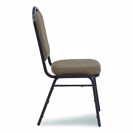 9300 Series Deluxe Upholstered Stack Chair, Fabric, Supports 500 lb, 19