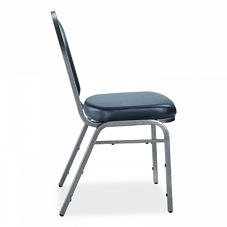 9200 Series Premium Upholstered Stack Chair, Vinyl, Supports 500 lb, 19