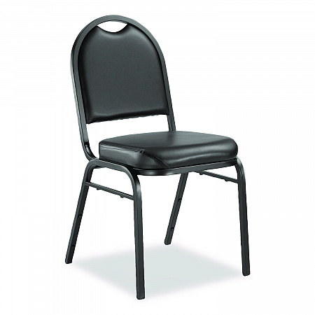 9200 Series Premium Upholstered Stack Chair, Vinyl, Supports Up to 500 lb, 19