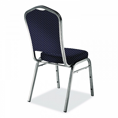 9300 Series Deluxe Upholstered Stack Chair, Fabric, Supports 500 lb, 19