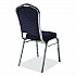 9300 Series Deluxe Upholstered Stack Chair, Fabric, Supports 500 lb, 19