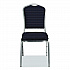 9300 Series Deluxe Upholstered Stack Chair, Fabric, Supports 500 lb, 19