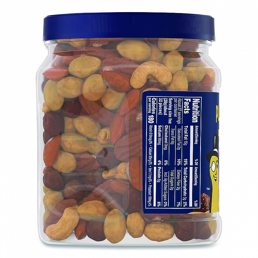 Salted Mixed Nuts, 27 oz Canister (01857)