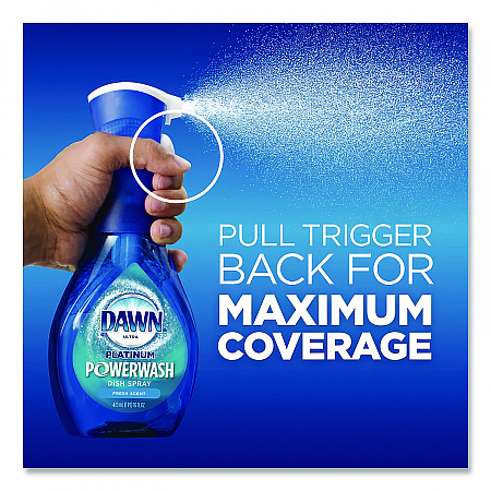 Platinum Powerwash Dish Spray, Fresh Scent, 16 oz Spray Bottle (52364)