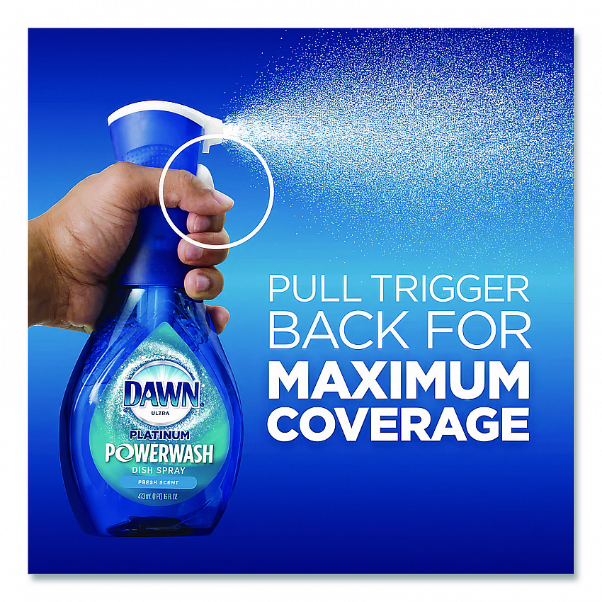 Platinum Powerwash Dish Spray, Fresh Scent, 16 oz Spray Bottle (52364)