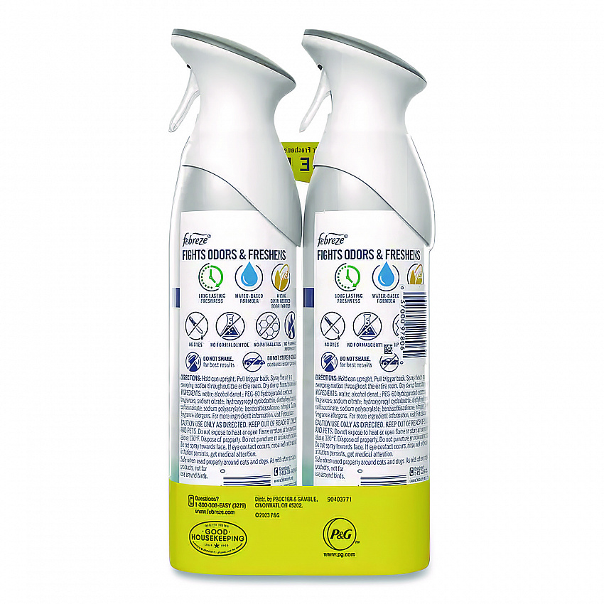 AIR, Crisp Clean, 8.8 oz Aerosol Spray, 2/Pack (97806)