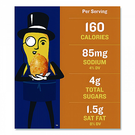 Honey Roasted Peanuts, 2.5 oz Tube, 15/Box (01652)