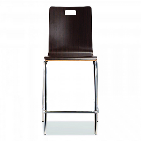 Bushwick Series Bentwood Stool, Counter Height, Supports Up to 500 lb, 24