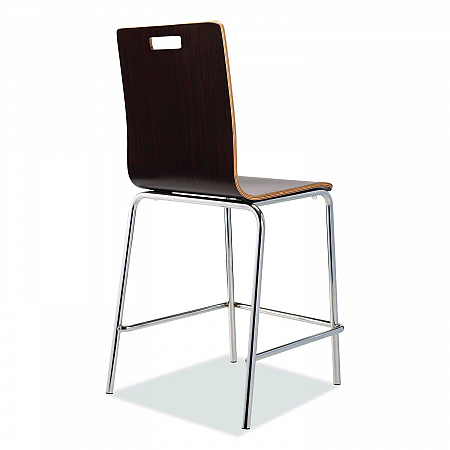 Bushwick Series Bentwood Stool, Counter Height, Supports Up to 500 lb, 24