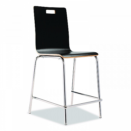 Bushwick Series Bentwood Stool, Counter Height, Supports Up to 500 lb, 24