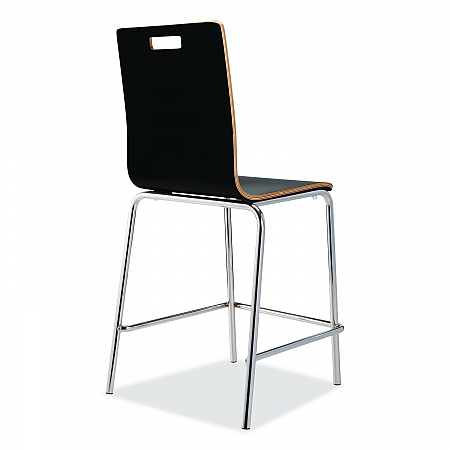 Bushwick Series Bentwood Stool, Counter Height, Supports Up to 500 lb, 24