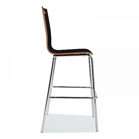Bushwick Series Bentwood Stool, Supports Up to 500 lb, 30