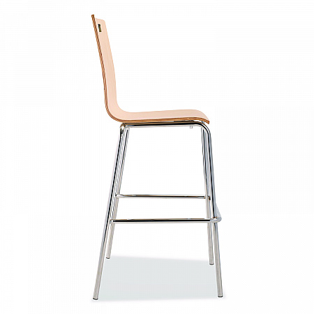 Bushwick Series Bentwood Stool, Supports Up to 500 lb, 30