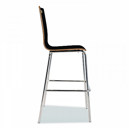 Bushwick Series Bentwood Stool, Supports Up to 500 lb, 30