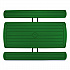 Blow Molded Folding Picnic Table, Rectangular, 57w x 72d x 29.5h, Green Top, Black Base/Legs (BMPT3072BK06)