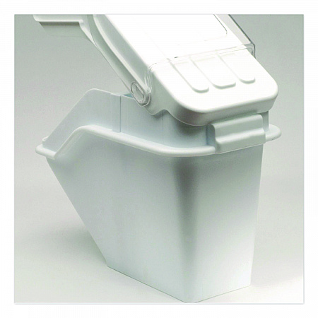 ProSave Shelf Ingredient Bins, 5.4 gal, 11.5 x 23.5 x 16.88, White, Plastic (9G57WHI)