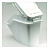 ProSave Shelf Ingredient Bins, 5.4 gal, 11.5 x 23.5 x 16.88, White, Plastic (9G57WHI)