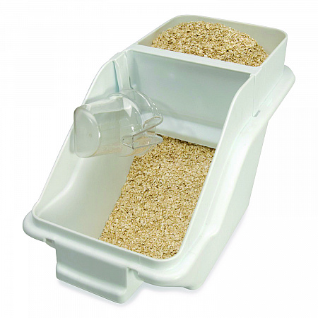 ProSave Shelf Ingredient Bins, 5.4 gal, 11.5 x 23.5 x 16.88, White, Plastic (9G57WHI)
