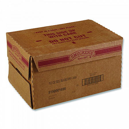 Jelly/Jam Plastic Portion Control Cups, Blackberry, 0.5 oz Cup, 200/Carton (01698)