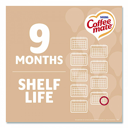 Liquid Coffee Creamer, Original, 0.38 oz Mini Cups, 50/Box, 4 Boxes/Carton (35110CT)