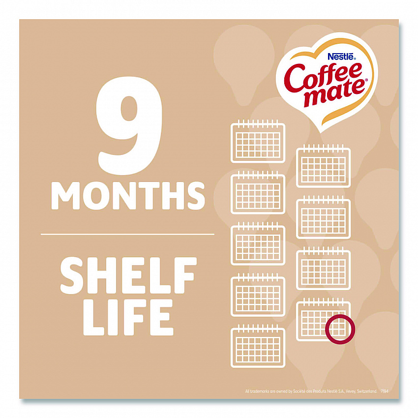 Liquid Coffee Creamer, Original, 0.38 oz Mini Cups, 50/Box, 4 Boxes/Carton (35110CT)