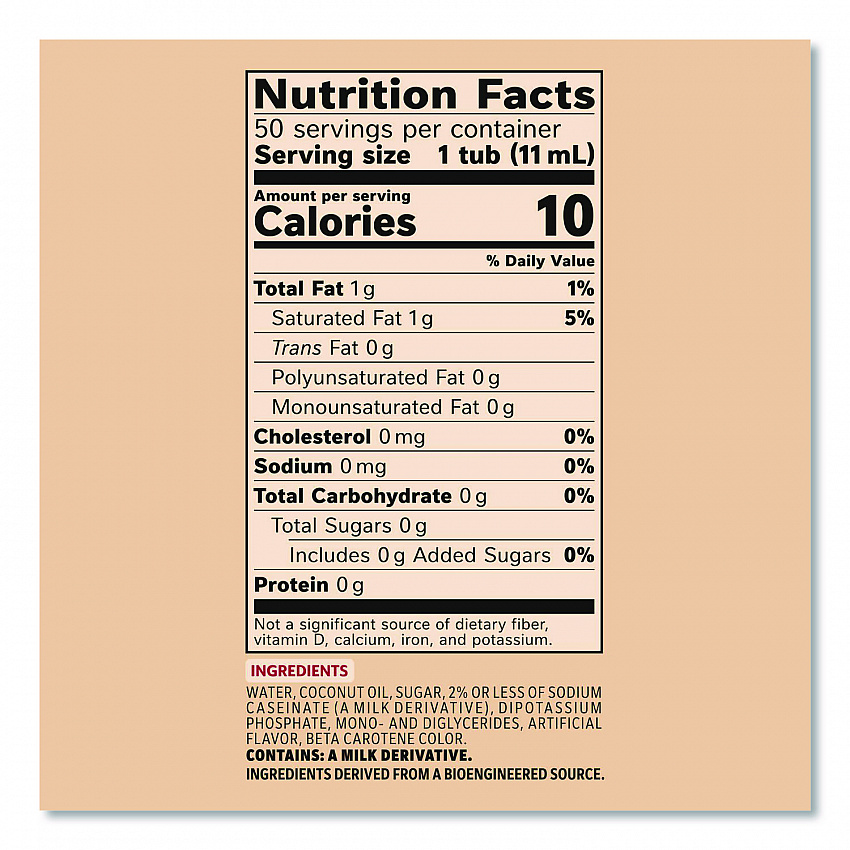Liquid Coffee Creamer, Original, 0.38 oz Mini Cups, 50/Box, 4 Boxes/Carton (35110CT)