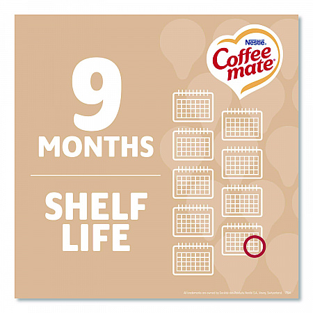 Liquid Coffee Creamer, Original, 0.38 oz Mini Cups, 50/Box (35110BX)