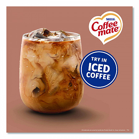 Liquid Coffee Creamer, Cafe Mocha, 0.38 oz Mini Cups, 50/Box, 4 Boxes/Carton (35115CT)