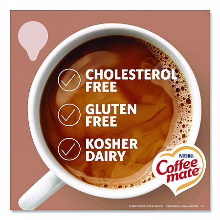 Liquid Coffee Creamer, Cafe Mocha, 0.38 oz Mini Cups, 50/Box, 4 Boxes/Carton (35115CT)