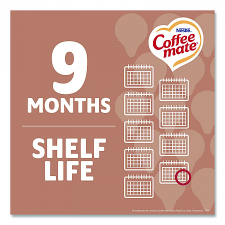Liquid Coffee Creamer, Cafe Mocha, 0.38 oz Mini Cups, 50/Box, 4 Boxes/Carton (35115CT)