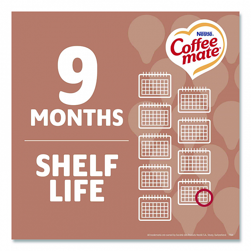 Liquid Coffee Creamer, Cafe Mocha, 0.38 oz Mini Cups, 50/Box, 4 Boxes/Carton (35115CT)