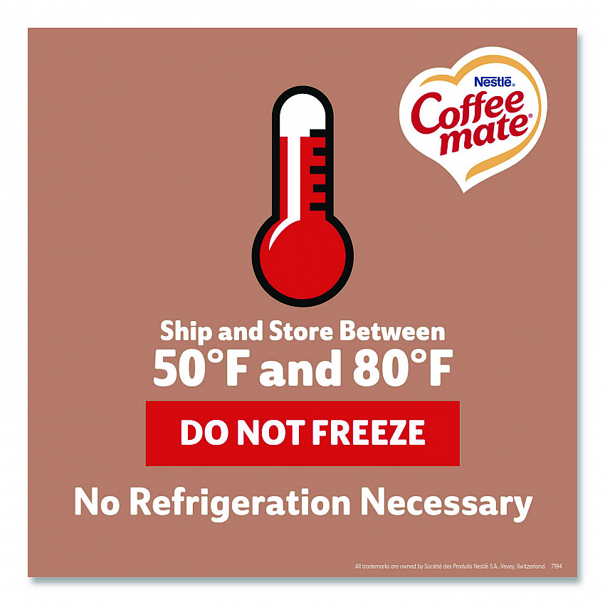 Liquid Coffee Creamer, Cafe Mocha, 0.38 oz Mini Cups, 50/Box, 4 Boxes/Carton (35115CT)