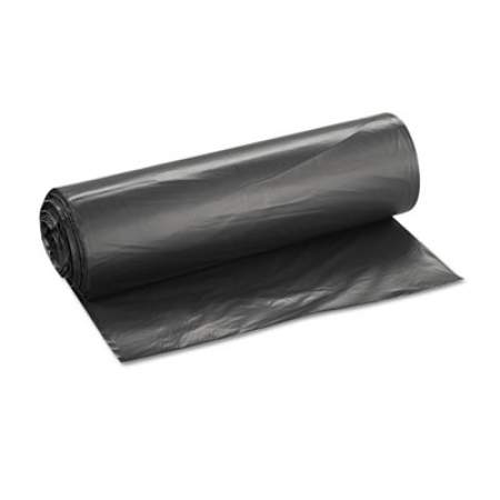 Inteplast Group High-Density Interleaved Commercial Can Liners, 45 gal, 22 microns, 40" x 48", Black, 150/Carton (S404822K)