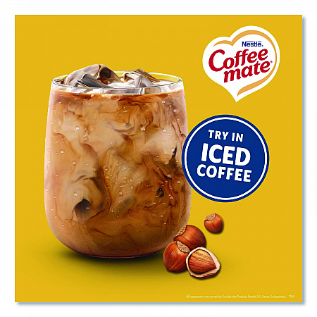 Liquid Coffee Creamer, Hazelnut, 0.38 oz Mini Cups, 50/Box, 4 Boxes/Carton (35180CT)