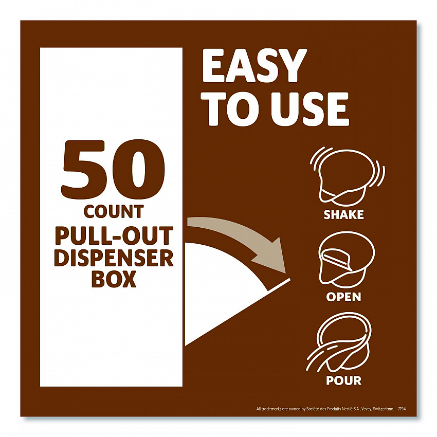 Liquid Coffee Creamer, Snickers, 0.38 oz Mini Cups, 50/Box (61425BX)