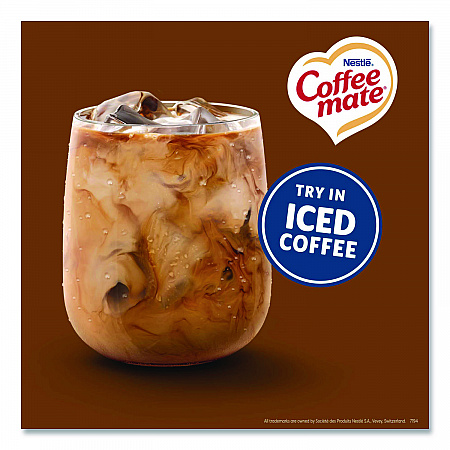 Liquid Coffee Creamer, Snickers, 0.38 oz Mini Cups, 50/Box (61425BX)