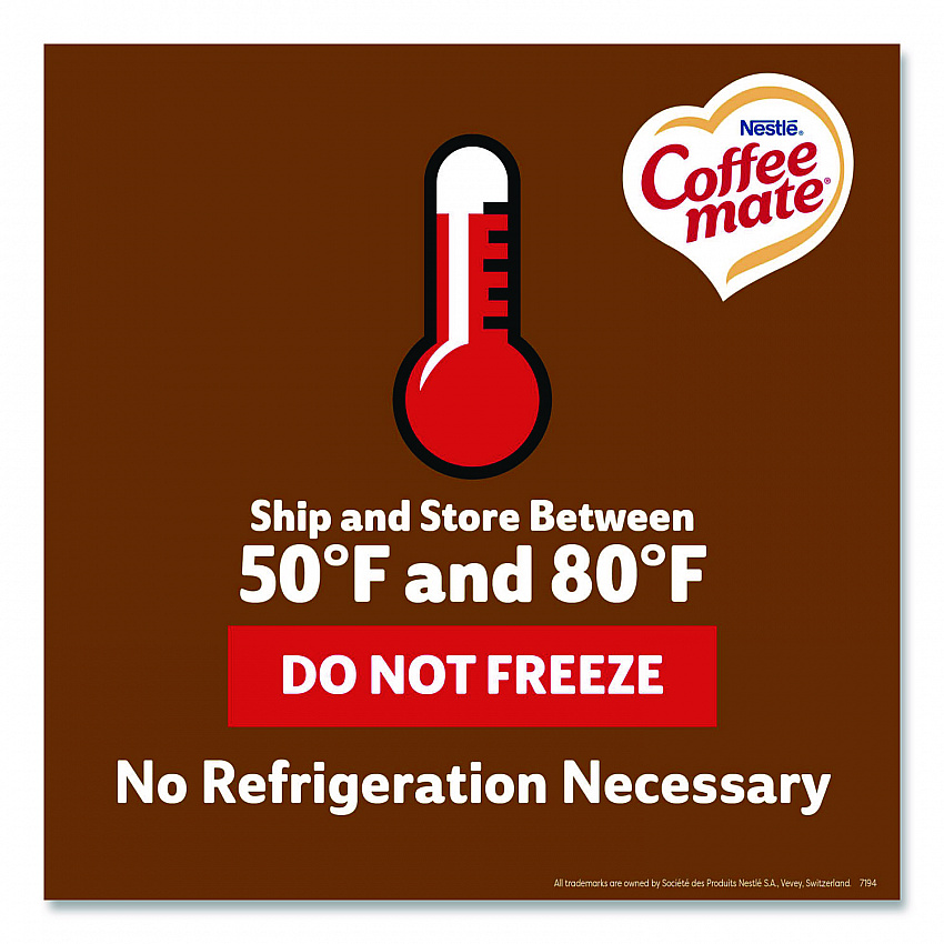 Liquid Coffee Creamer, Snickers, 0.38 oz Mini Cups, 200/Carton (61425CT)