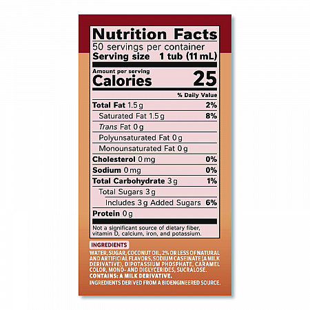 Liquid Coffee Creamer, Vanilla Caramel, 0.38 oz Mini Cups, 50/Box, 4 Boxes/Carton (79129CT)