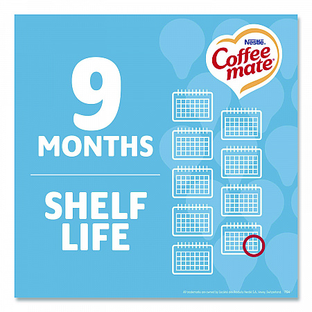 Liquid Coffee Creamer, Zero Sugar French Vanilla, 0.38 oz Mini Cups, 50/Box (91757)
