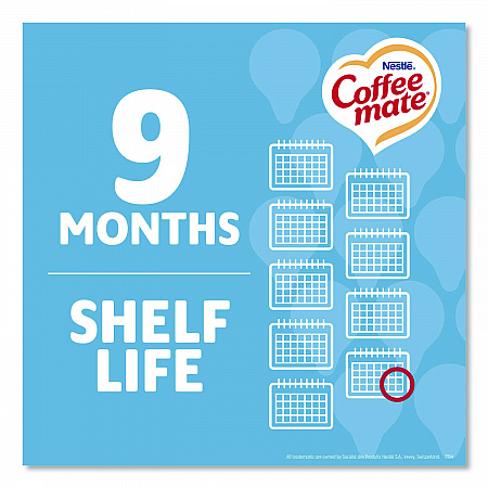Liquid Coffee Creamer, Zero Sugar French Vanilla, 0.38 oz Mini Cups, 50/Box, 4 Boxes/Carton (91757CT)