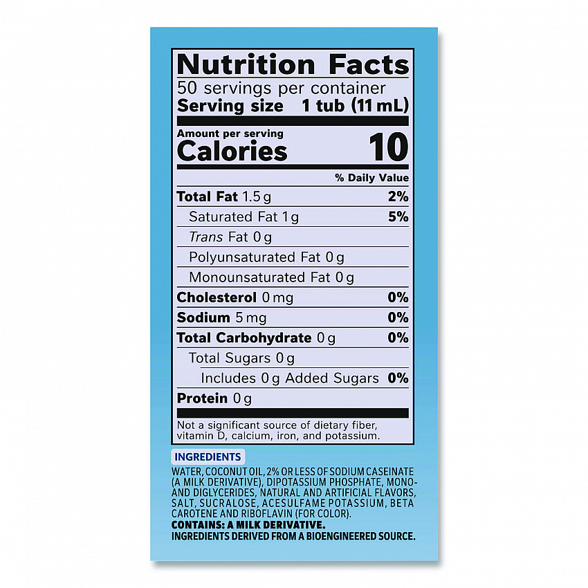 Liquid Coffee Creamer, Zero Sugar French Vanilla, 0.38 oz Mini Cups, 50/Box, 4 Boxes/Carton (91757CT)