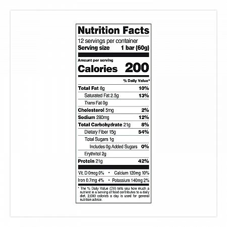 Protein Bars, Cookies and Cream, 2.12 oz Bar, 12 Bars/Box (00018)