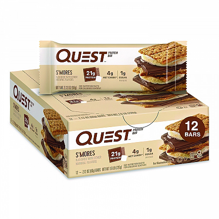 Protein Bars, S'mores, 2.12 oz Bar, 12 Bars/Box (00123)