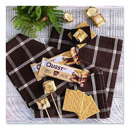 Protein Bars, S'mores, 2.12 oz Bar, 12 Bars/Box (00123)