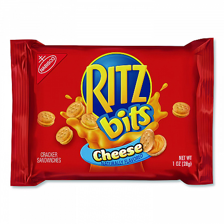 Ritz Bits, Cheese, 1 oz Pouch, 12/Pack (GEN00091)