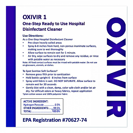 Oxivir TB Disinfectant Wipes, 11 x 12, White, 160/Bucket, 4 Buckets/Carton (5627427)
